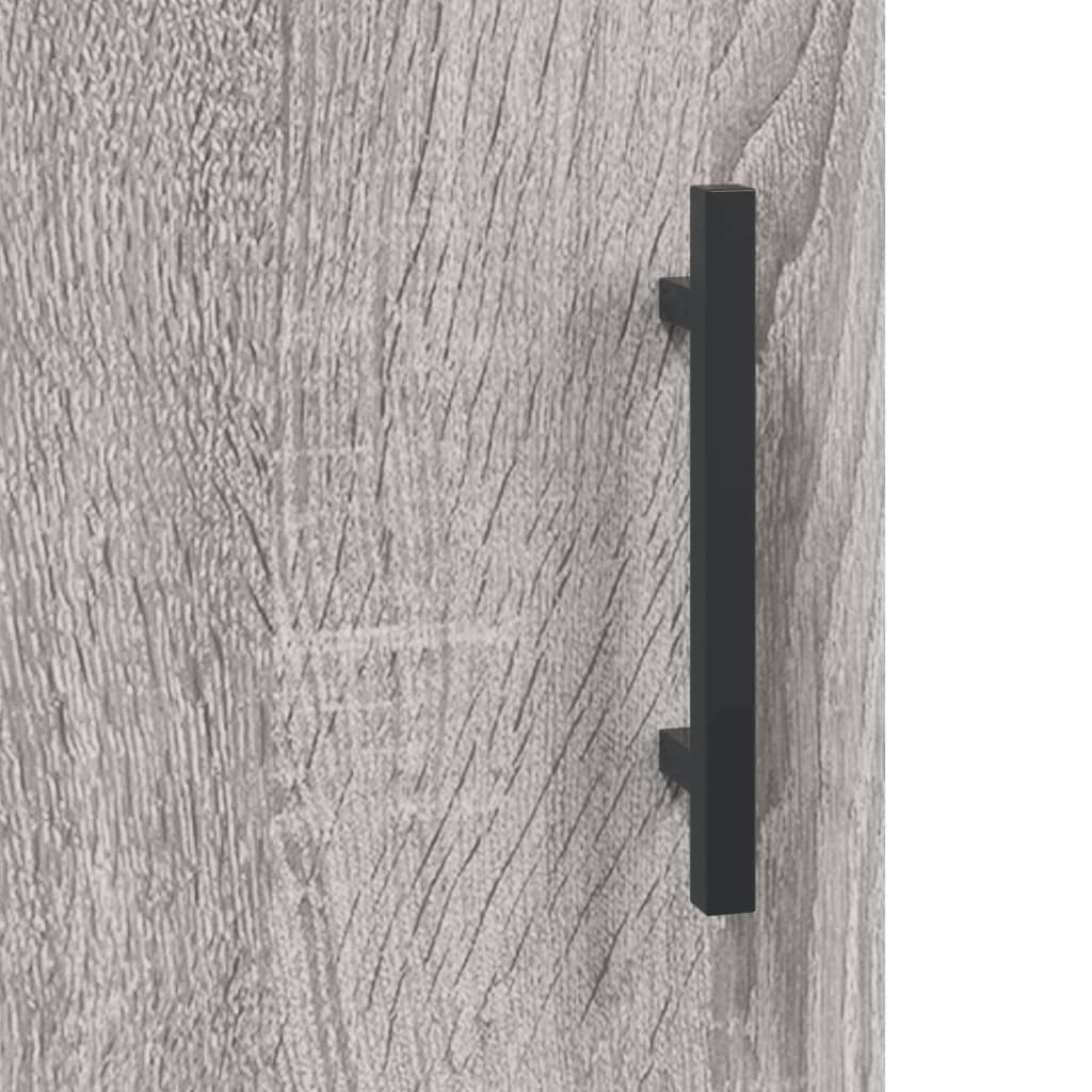 Wandkast 60x31x60 cm bewerkt hout grijs sonoma eikenkleurig