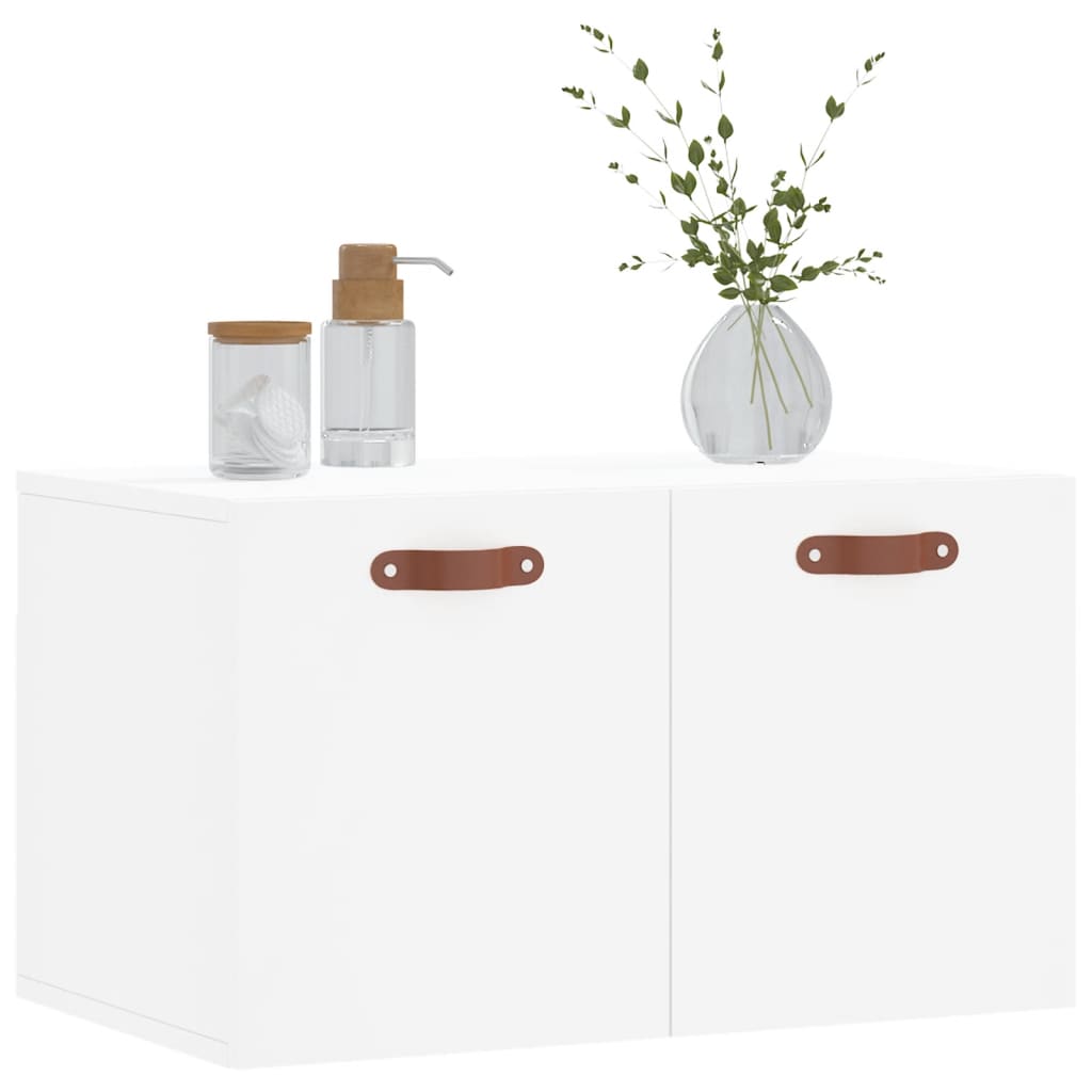 Wandkast 60X36,5X35 Cm Bewerkt Hout Wit