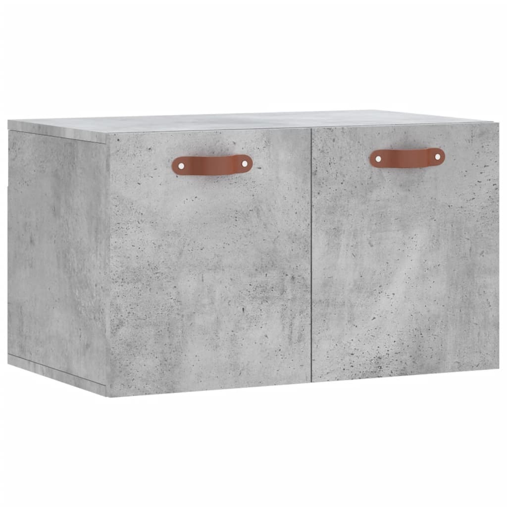 Wandkast 60X36,5X35 Cm Bewerkt Hout Betongrijs