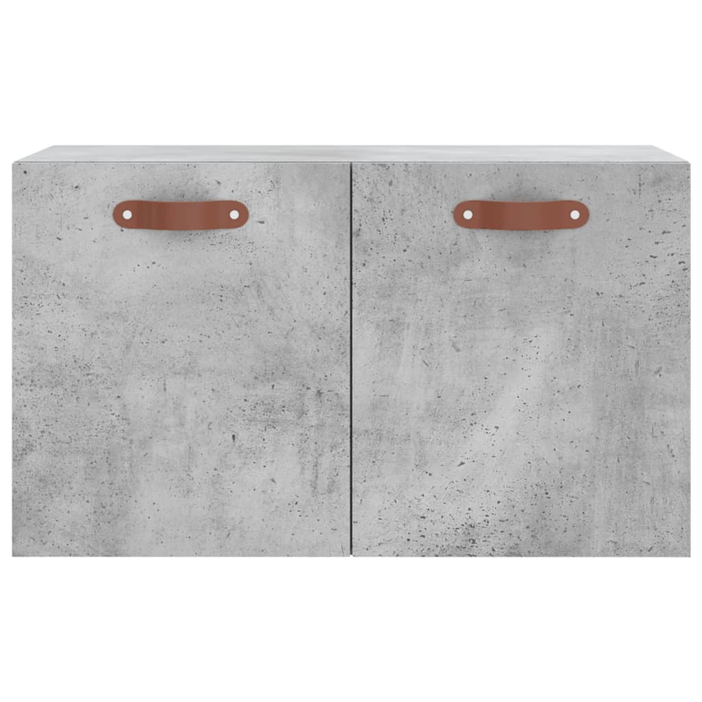 Wandkast 60X36,5X35 Cm Bewerkt Hout Betongrijs