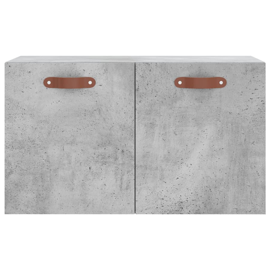 Wandkast 60X36,5X35 Cm Bewerkt Hout Betongrijs