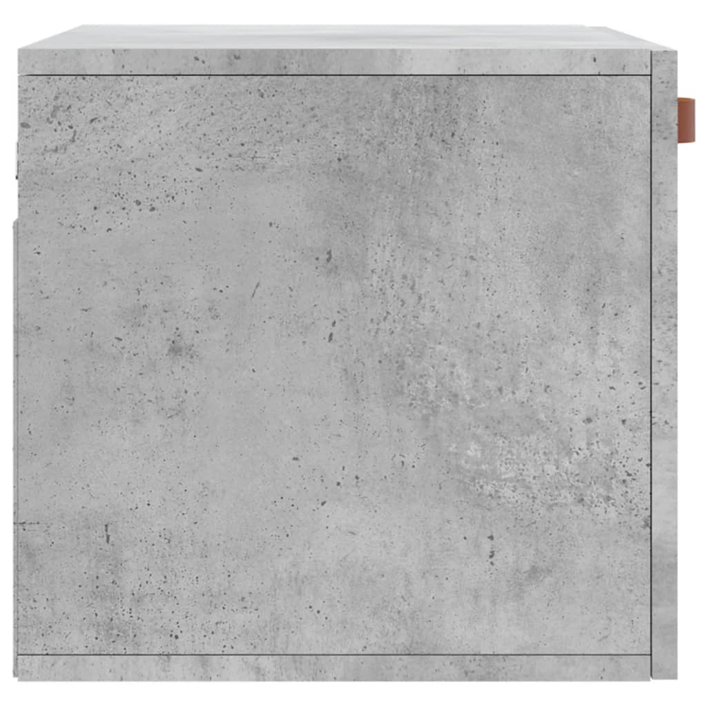 Wandkast 60X36,5X35 Cm Bewerkt Hout Betongrijs