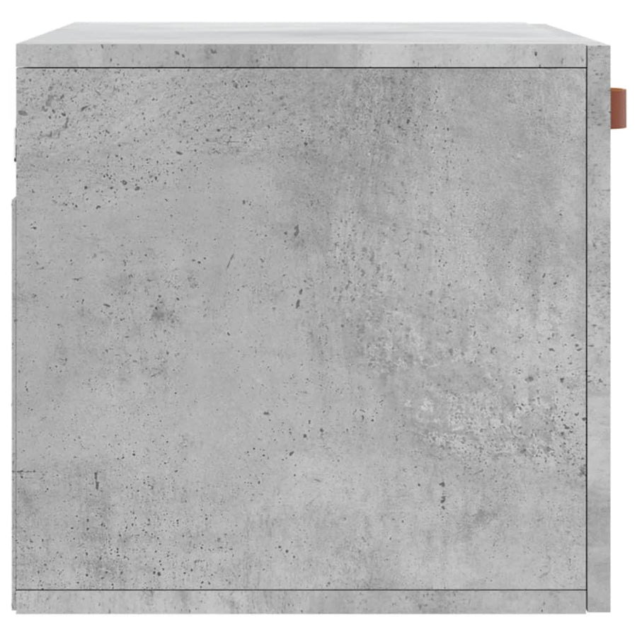 Wandkast 60X36,5X35 Cm Bewerkt Hout Betongrijs