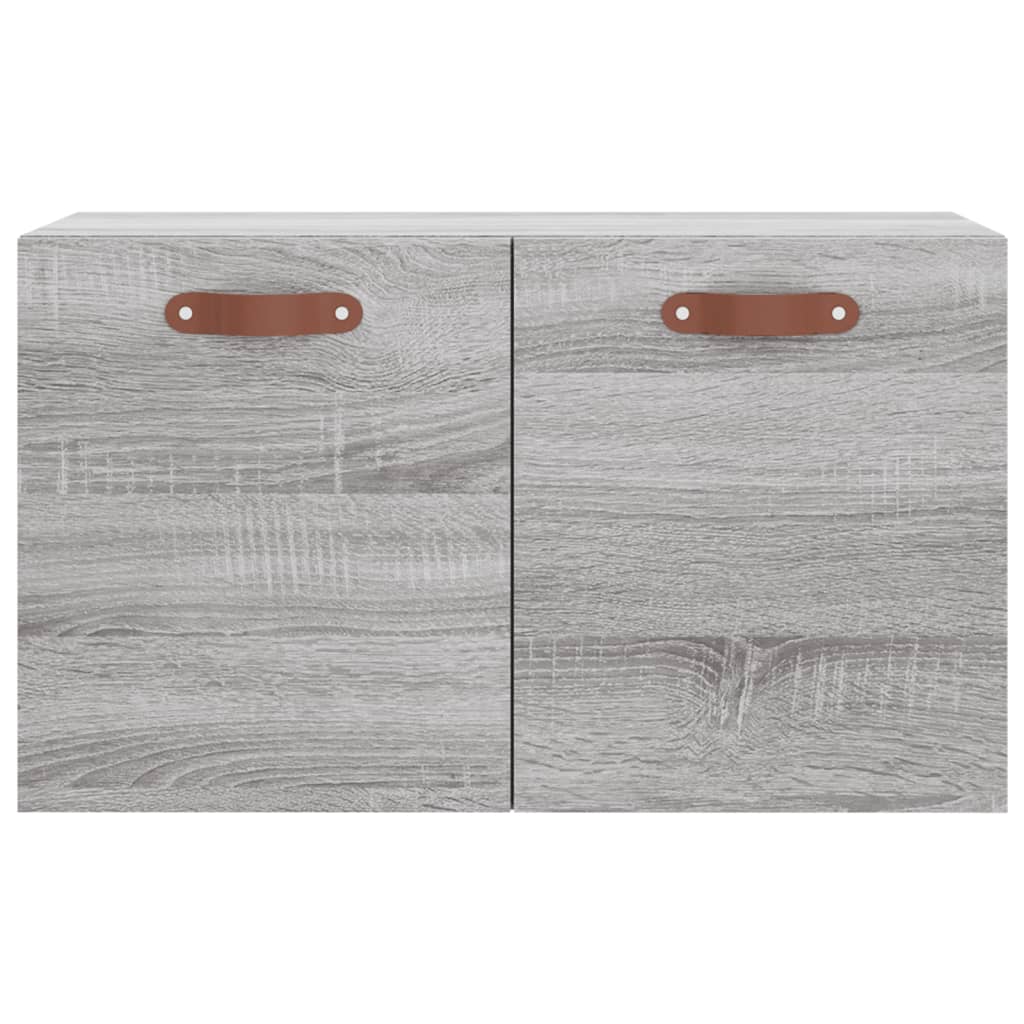Wandkast 60X36,5X35 Cm Bewerkt Hout Grijs Sonoma Eikenkleurig