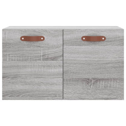 Wandkast 60X36,5X35 Cm Bewerkt Hout Grijs Sonoma Eikenkleurig