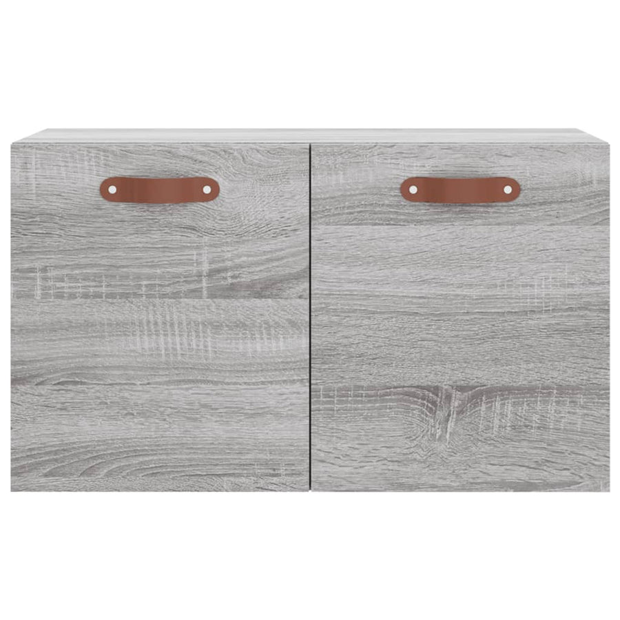 Wandkast 60X36,5X35 Cm Bewerkt Hout Grijs Sonoma Eikenkleurig