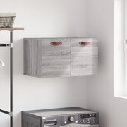 Wandkast 60x36,5x35 cm bewerkt hout grijs sonoma eiken
