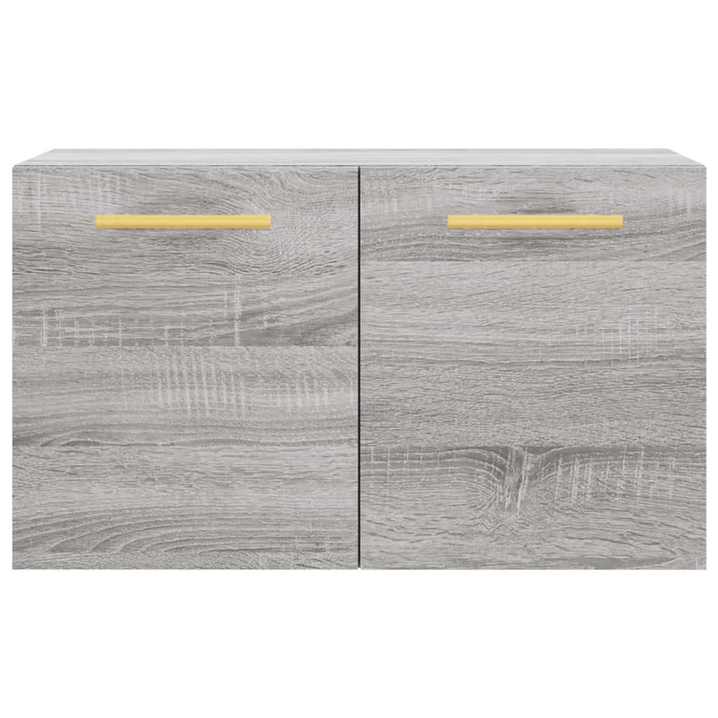 Wandkast 60X36,5X35 Cm Bewerkt Hout Grijs Sonoma Eikenkleurig