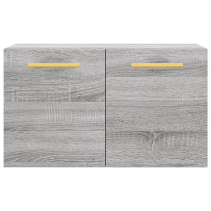 Wandkast 60X36,5X35 Cm Bewerkt Hout Grijs Sonoma Eikenkleurig