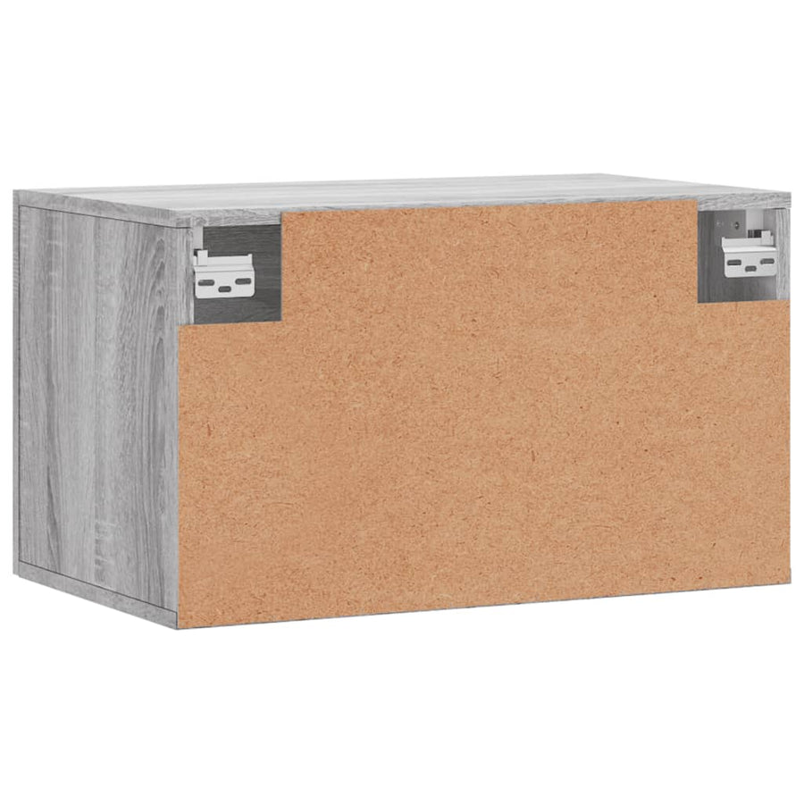 Wandkast 60X36,5X35 Cm Bewerkt Hout Grijs Sonoma Eikenkleurig