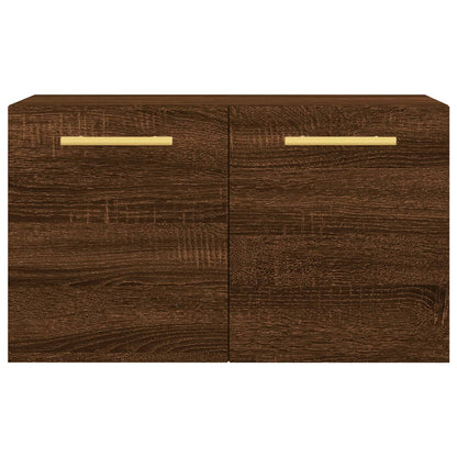 Wandkast 60X36,5X35 Cm Bewerkt Hout Bruin Eikenkleur