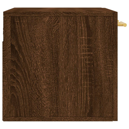 Wandkast 60X36,5X35 Cm Bewerkt Hout Bruin Eikenkleur