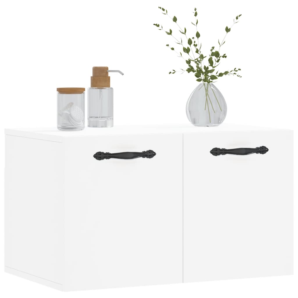Wandkast 60X36,5X35 Cm Bewerkt Hout Wit
