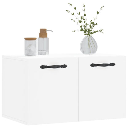 Wandkast 60X36,5X35 Cm Bewerkt Hout Wit