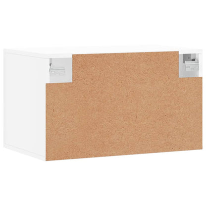 Wandkast 60X36,5X35 Cm Bewerkt Hout Wit