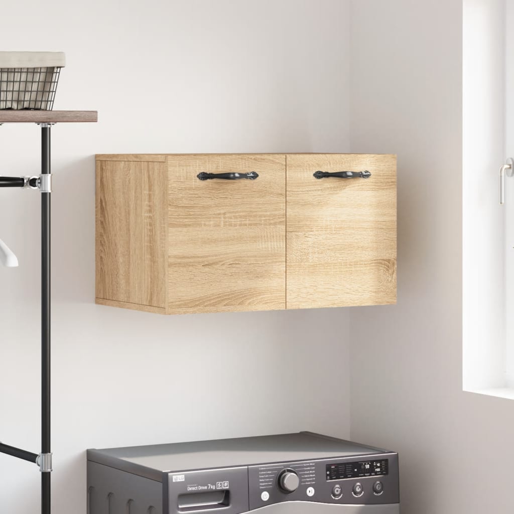 Wandkast 60x36,5x35 cm bewerkt hout sonoma eikenkleurig