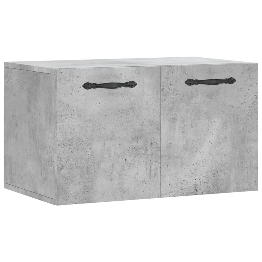 Wandkast 60X36,5X35 Cm Bewerkt Hout Betongrijs