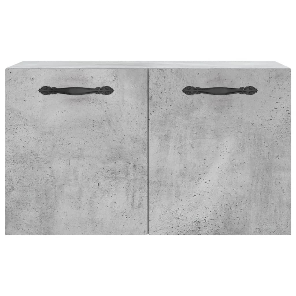 Wandkast 60X36,5X35 Cm Bewerkt Hout Betongrijs