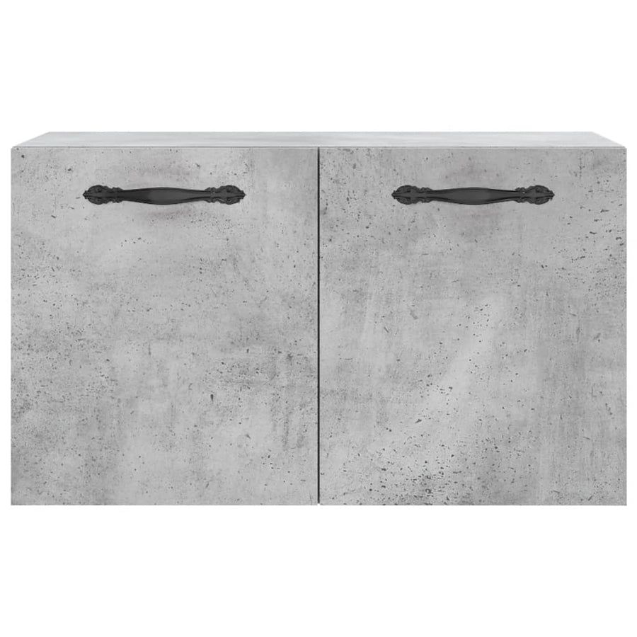 Wandkast 60X36,5X35 Cm Bewerkt Hout Betongrijs