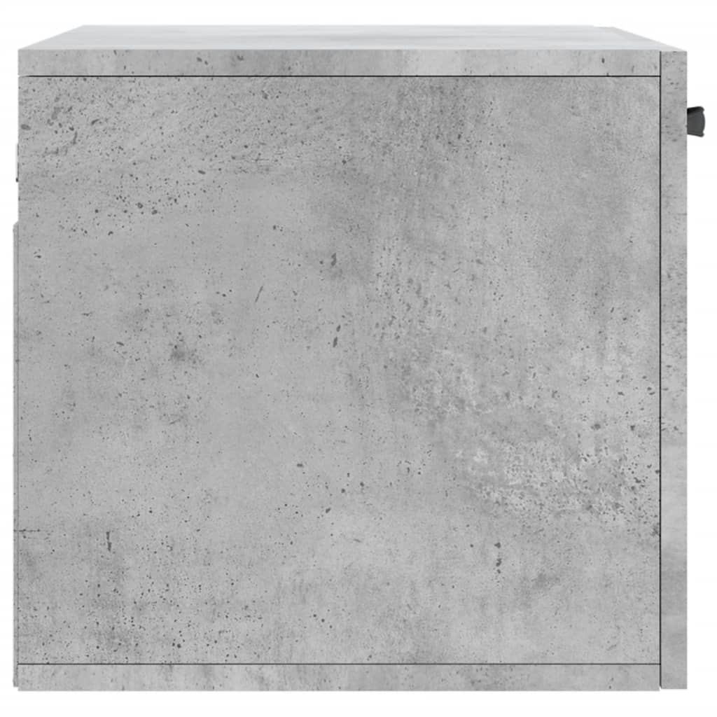 Wandkast 60X36,5X35 Cm Bewerkt Hout Betongrijs