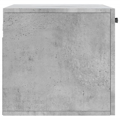 Wandkast 60X36,5X35 Cm Bewerkt Hout Betongrijs