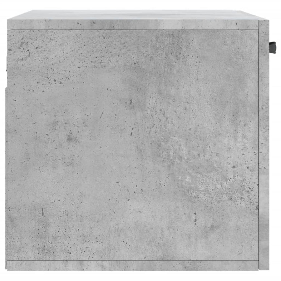 Wandkast 60X36,5X35 Cm Bewerkt Hout Betongrijs