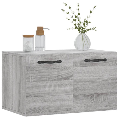 Wandkast 60x36,5x35 cm bewerkt hout grijs sonoma eikenkleurig