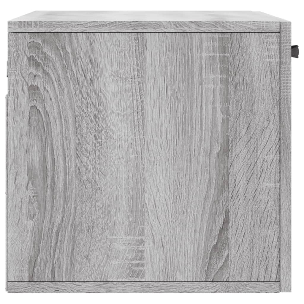 Wandkast 60x36,5x35 cm bewerkt hout grijs sonoma eikenkleurig