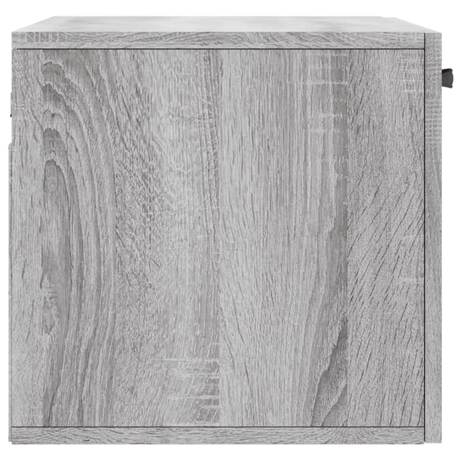 Wandkast 60x36,5x35 cm bewerkt hout grijs sonoma eikenkleurig