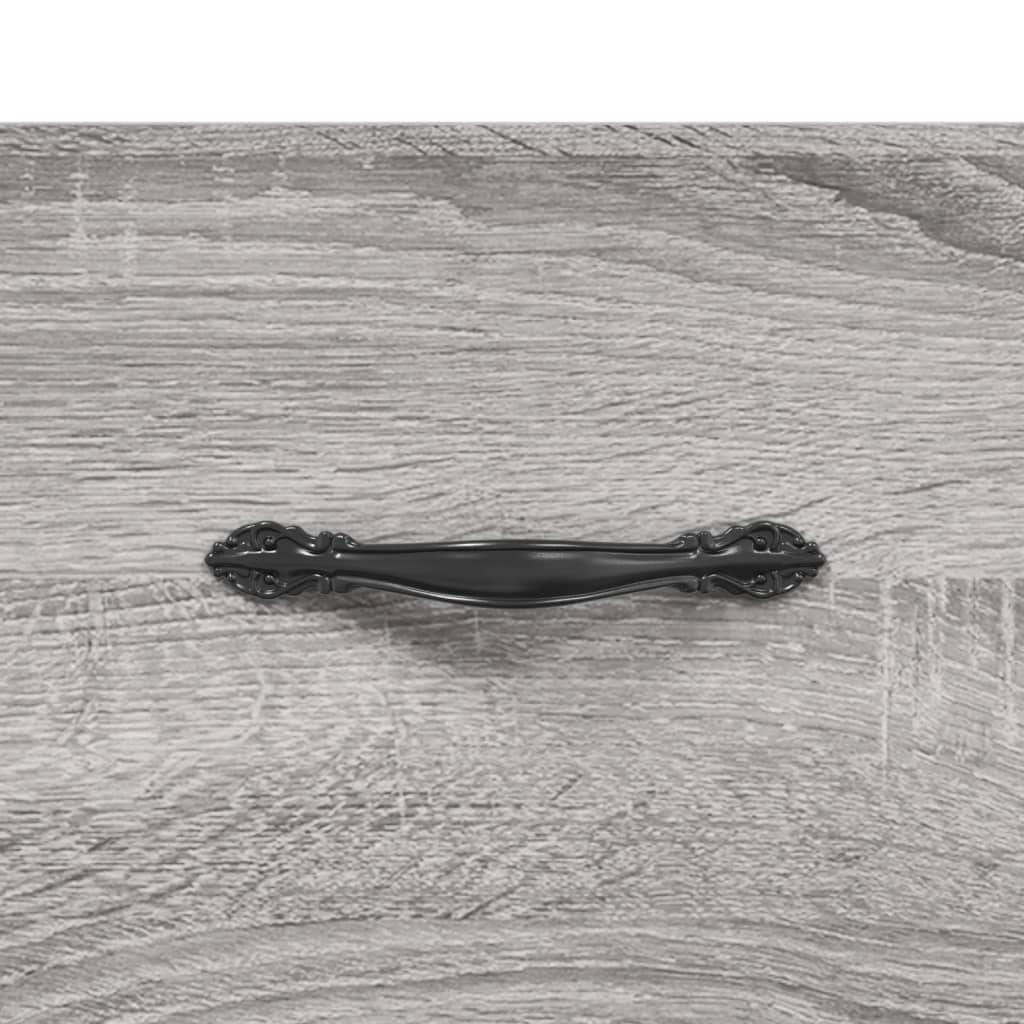 Wandkast 60x36,5x35 cm bewerkt hout grijs sonoma eikenkleurig