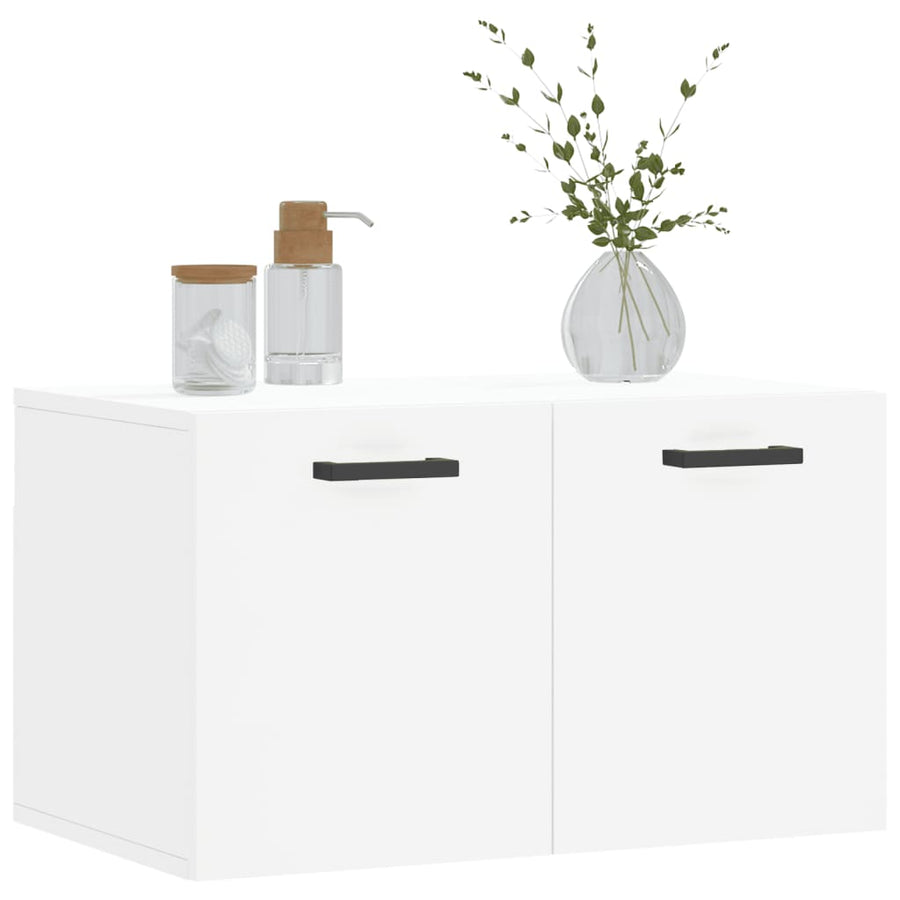 Wandkast 60X36,5X35 Cm Bewerkt Hout 60 x 36.5 x 35 cm Wit