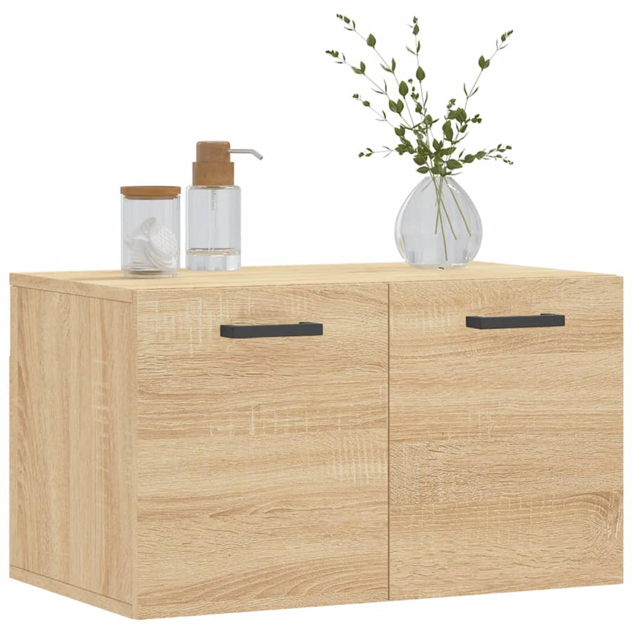 Wandkast 60X36,5X35 Cm Bewerkt Hout Sonoma Eikenkleurig