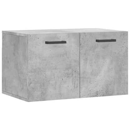 Wandkast 60X36,5X35 Cm Bewerkt Hout Betongrijs