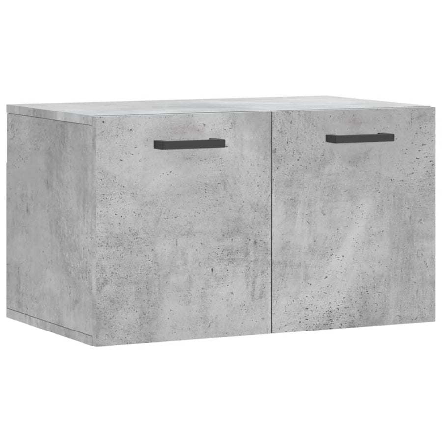 Wandkast 60X36,5X35 Cm Bewerkt Hout Betongrijs