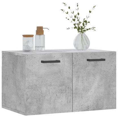 Wandkast 60X36,5X35 Cm Bewerkt Hout Betongrijs