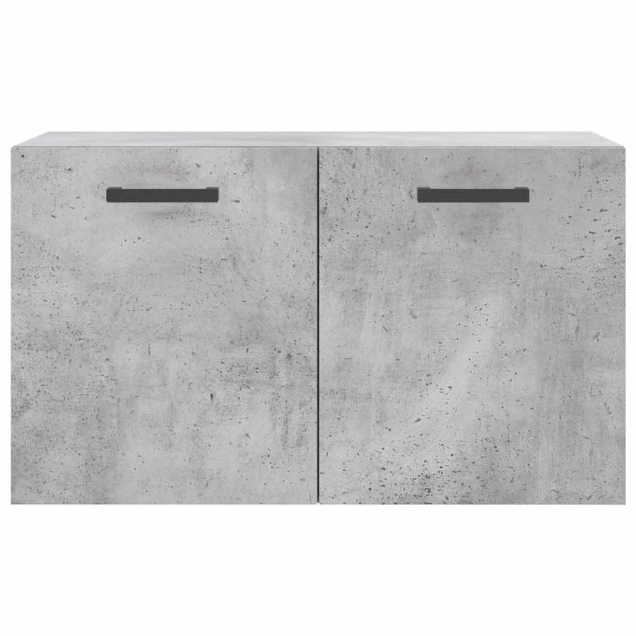 Wandkast 60X36,5X35 Cm Bewerkt Hout Betongrijs