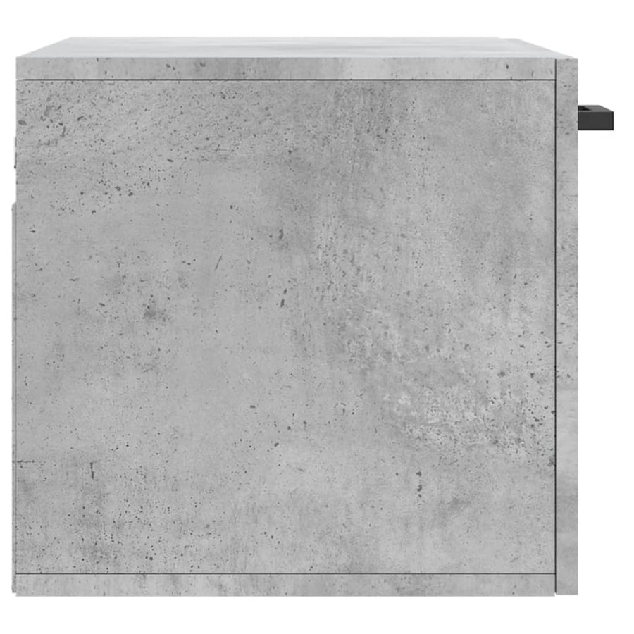 Wandkast 60X36,5X35 Cm Bewerkt Hout Betongrijs