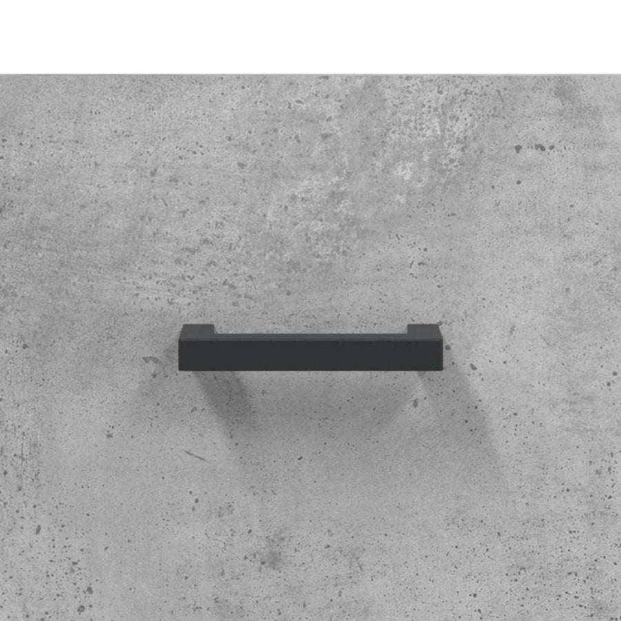 Wandkast 60X36,5X35 Cm Bewerkt Hout Betongrijs