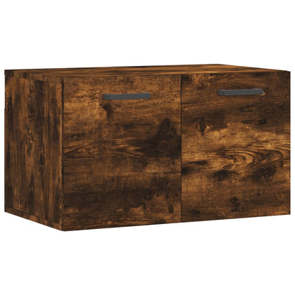 Wandkast 60x36,5x35 cm bewerkt hout gerookt eikenkleurig