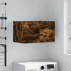 Wandkast 60x36,5x35 cm bewerkt hout gerookt eiken