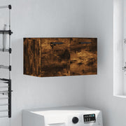 Wandkast 60x36,5x35 cm bewerkt hout gerookt eiken