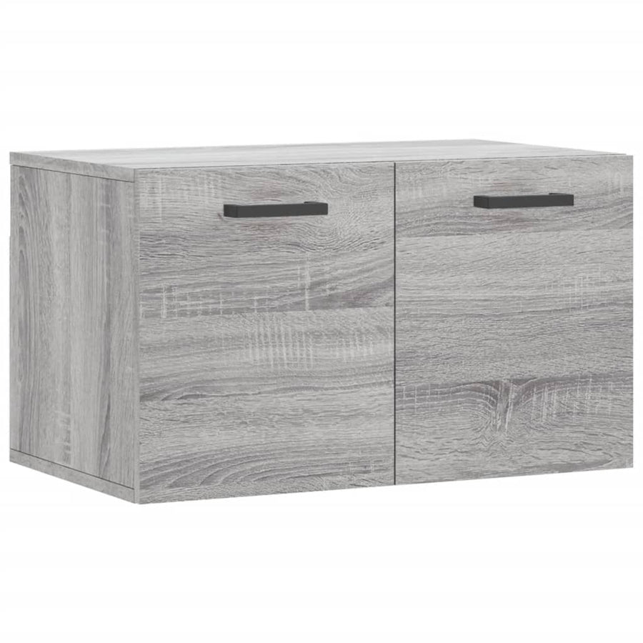 Wandkast 60X36,5X35 Cm Bewerkt Hout Grijs Sonoma Eikenkleurig