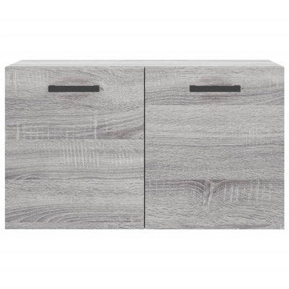 Wandkast 60X36,5X35 Cm Bewerkt Hout Grijs Sonoma Eikenkleurig