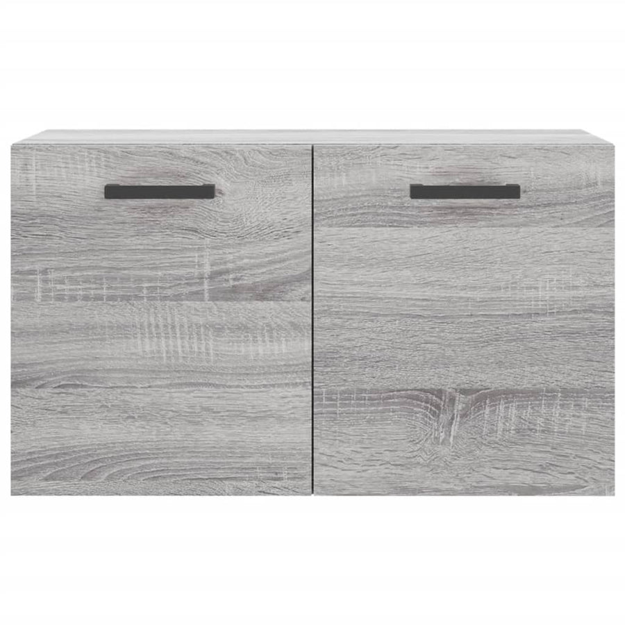 Wandkast 60X36,5X35 Cm Bewerkt Hout Grijs Sonoma Eikenkleurig