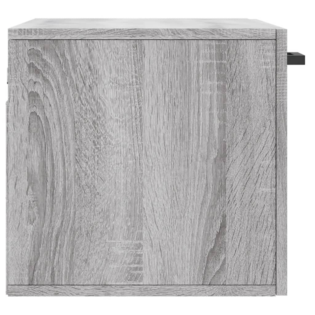 Wandkast 60X36,5X35 Cm Bewerkt Hout Grijs Sonoma Eikenkleurig