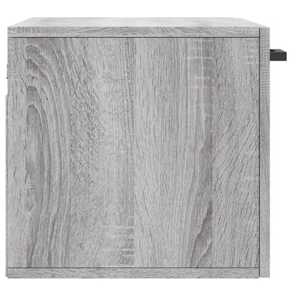 Wandkast 60X36,5X35 Cm Bewerkt Hout Grijs Sonoma Eikenkleurig