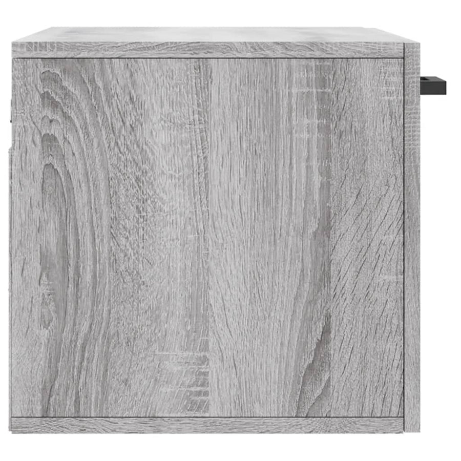 Wandkast 60X36,5X35 Cm Bewerkt Hout Grijs Sonoma Eikenkleurig