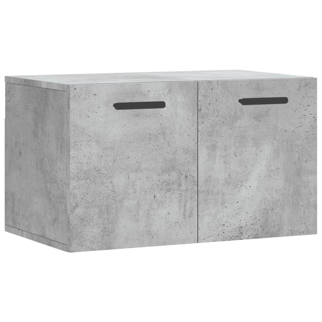 Wandkast 60X36,5X35 Cm Bewerkt Hout Betongrijs