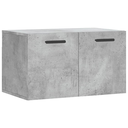 Wandkast 60X36,5X35 Cm Bewerkt Hout Betongrijs