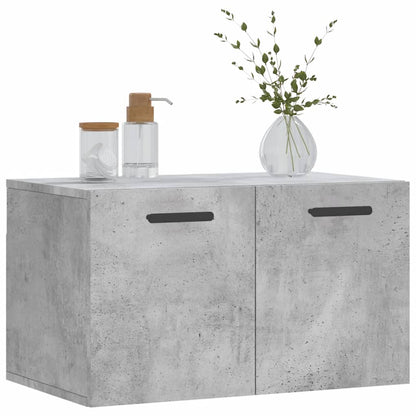 Wandkast 60X36,5X35 Cm Bewerkt Hout Betongrijs